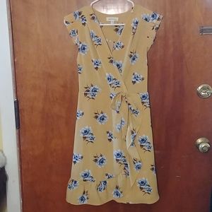 Floral wrap dress